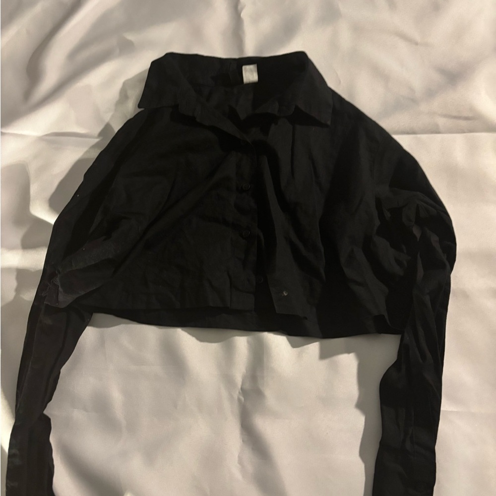 H&M Black Button Down Shirt